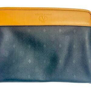 Valentino Garavani Black and Tan Toiletry Bag